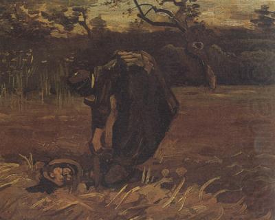 Vincent Van Gogh Peasant Woman Digging Up Potatoes (nn04) china oil painting image
